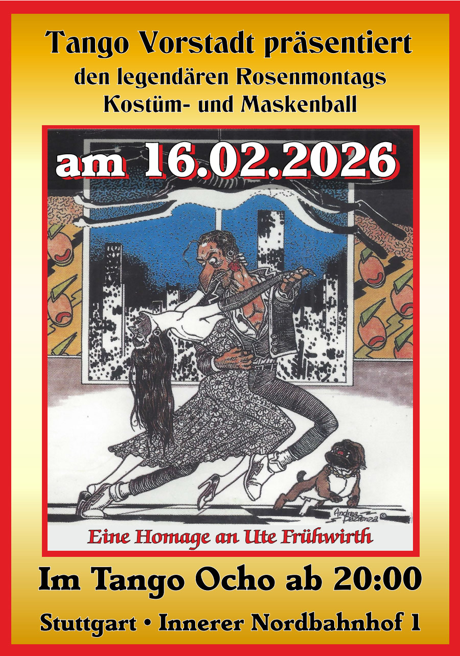 Rosenmontagsball Faschingsball Kostümball Tango Stuttgart